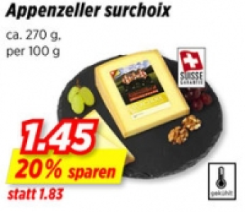 Appenzeller surchoix CHF 1.45