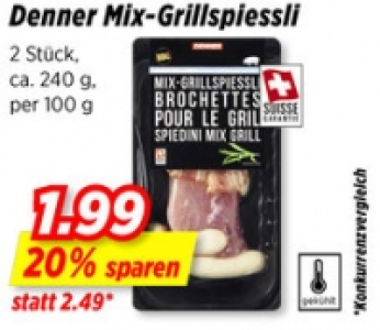 Denner Mix-Grillspiessli CHF 1.99