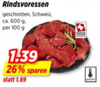 Rindsvoressen CHF 1.39