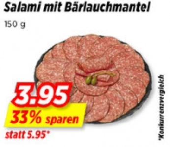 Salami mit Bärlauchmantel
