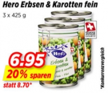 Hero Erbsen & Karotten fein CHF 6.95