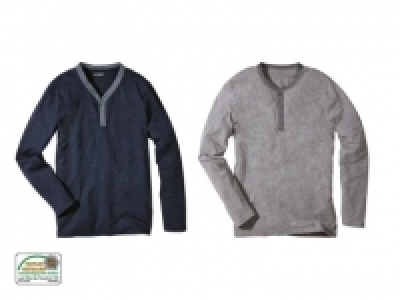 Langarmshirt mit Knopfleiste CHF 6.99