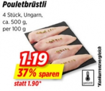 Pouletbrüstli CHF 1.19