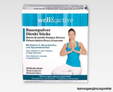 Aldi Suisse  WELL&ACTIVE Basenpulver-Direkt Sticks