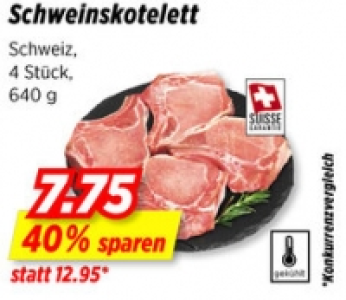 Schweinskotelett CHF 7.75
