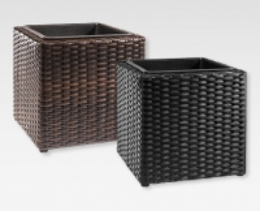 GARDENLINE® Kubisches Pflanzgefäss in Rattan-Optik CHF 14.99