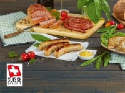 Grillbratwurst mit B&auml;rlauch