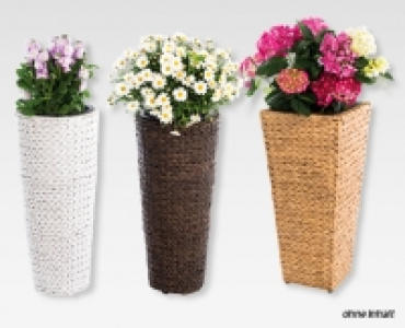 GARDENLINE® Pflanzgefäss aus Wasserhyazinthen-Geflecht