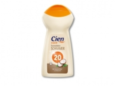 Sonnenlotion mit Schimmer