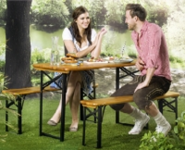 GARDENLINE&reg; Festbankgarnitur Mini, 3-teilig