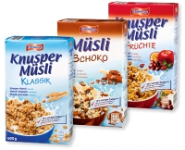KNUSPERONE Knuspermüesli «weniger süss»