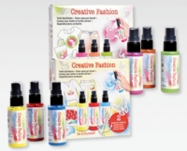 Textilfarbenspray-Set, 5-teilig