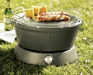 BBQ ZEIT ZUM GRILLEN Holzkohlegrill mit elektrischer Beluftung
