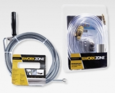 WORKZONE® Rohrreinigungs-Welle/Rohrreiniger-Set