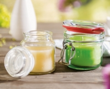 Sommerliche Duftkerze im Glas