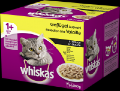 Whiskas Katzenfutter Geflügelauswahl in Sauce