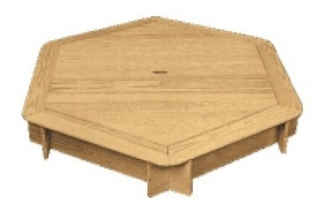 Sandkasten 6-eckig mit Holzdeckel CHF&nbsp;119.00