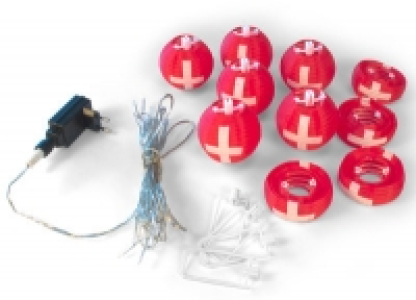 LED Lichterkette Schweizer-Kreuz