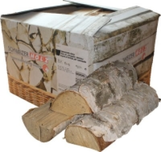 Brennholz Birke 15 kg im Karton