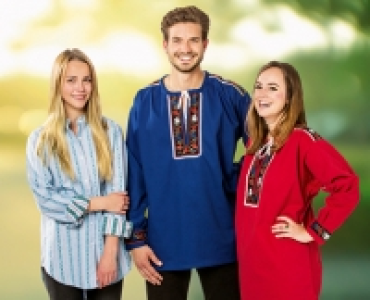 Damen-/Herren-Trachtenbluse/Edelweisshemd