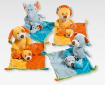 TOY LINO Kuscheltier mit Kuscheldecke
