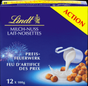 Lindt Tafelschokolade Milch-Nuss CHF 16.95