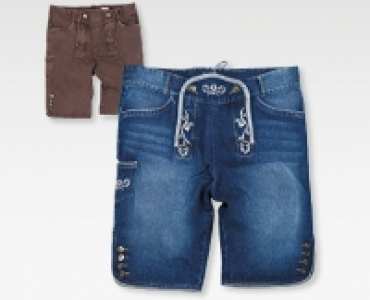 DER WILDSCHÜTZ ZÜNFTIGE TRACHTENMODE® Herren-Trachten-Jeansbermudas