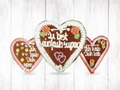Spruchherz aus Lebkuchen