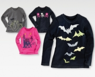 HALLOWEEN Kinder-Langarmshirt «glow in the dark»