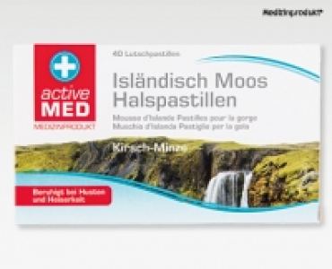 ACTIVE MED Isländisch Moos Halspastillen CHF 3.99