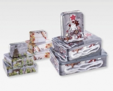 MY LIVING STYLE Weihnachtsgebäckdosen-Set, 3-teilig