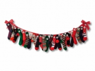 Socken-Adventskalender, 12 Paar