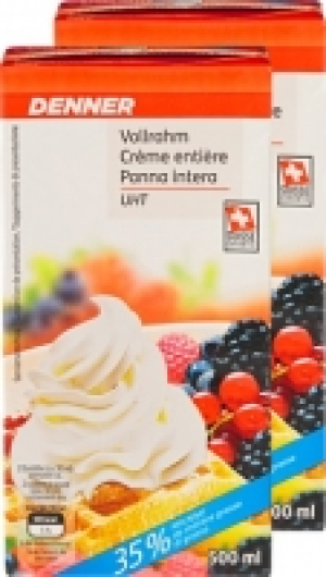 Denner Vollrahm UHT CHF 4.50