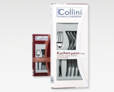 COLLINI Kuchengabel-/Kaffeelöffel-Set, 6-teilig