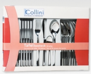 Aldi Suisse  COLLINI Tafelbesteck-Set, 24-teilig