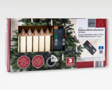 TOPIMO Kabellose LED-Christbaumkerzen