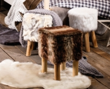 LIVING STYLE SCHÖNER WOHNEN Fellhocker