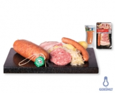 Waadtländer Saucisson/Sauerkrautplatte