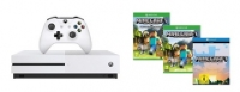 Microsoft Xbox One S 500GB Minecraft Favorites Bundle