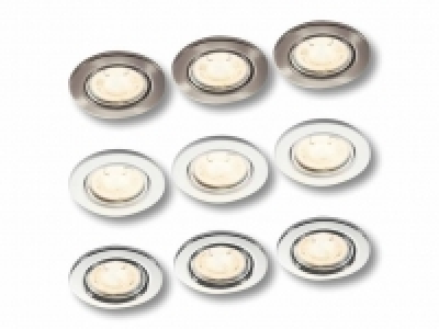 LED-Einbauleuchten, 3er