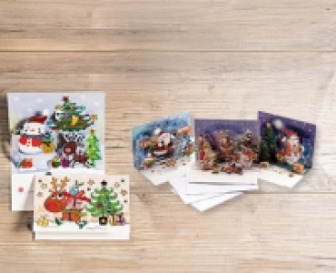 Weihnachtskarten mit Pop-Up-Effekt, 3-teilig