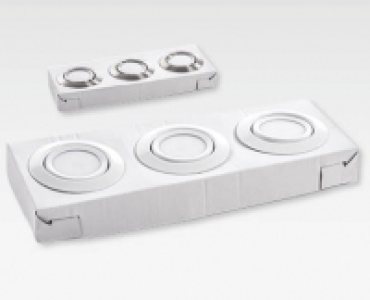IC LITE LED-Einbauleuchten, 3-teilig