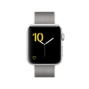 Apple Watch Series 2, 42mm Aluminiumgeh&auml;us&shy;e, Silber, mit Armband aus