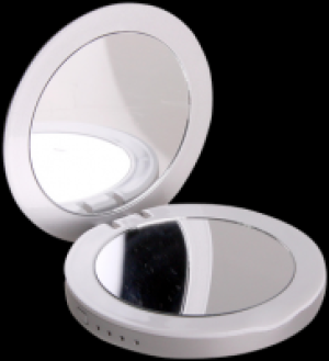 Lady Power Mirror Powerbank 3000mAh Schminkspiegel silber