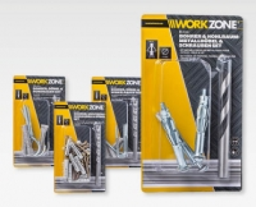 WORKZONE® Aufhänge-Set mit Bohrer