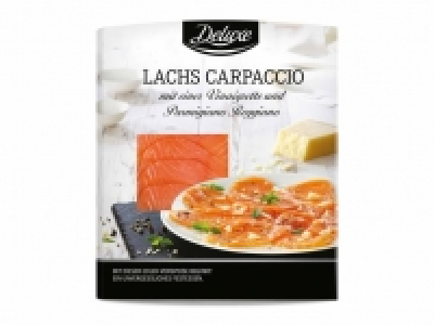 Lachscarpaccio mit Parmesansplitter