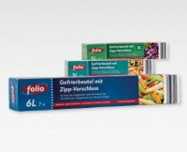 FOLIO Gefrierbeutel mit Zippverschluss