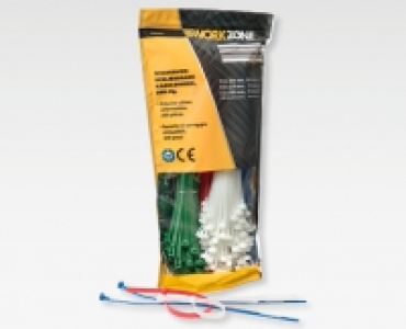 WORKZONE® Wiederverschliessbare Kabelbinder, 250-teilig