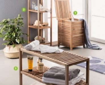 LIVING STYLE - SCHÖNER WOHNEN Badezimmermöbel Walnuss