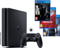 MediaMarkt  Sony PS4 Slim + inkl. 3 Games - Konsole - 1 TB HDD - Schwarz